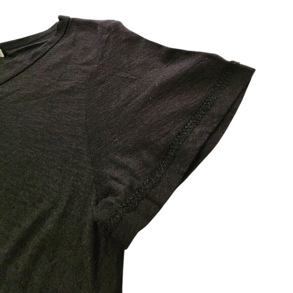 COMUNE WOMEN'S T-SHIRT SHORT-SLEEVE MALIBU BLACK‎ SMALL C19X96 - Picture 5 of 6